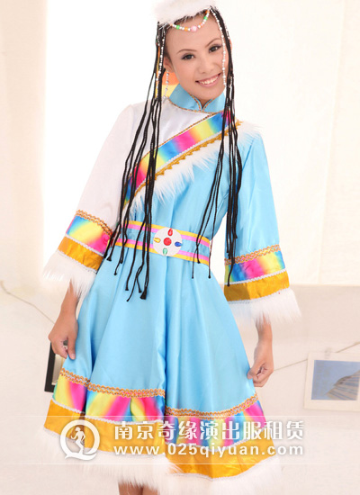 藏族服装_少数民族服装_藏族舞蹈服装NO:qymzf(1)