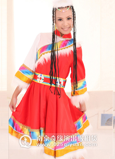 藏族服装_少数民族服装_藏族舞蹈服装NO:qymzf(2)