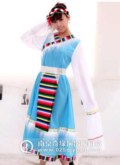 藏族演出服装_少数民族服装_藏族舞蹈服装NO:qymzf(3)