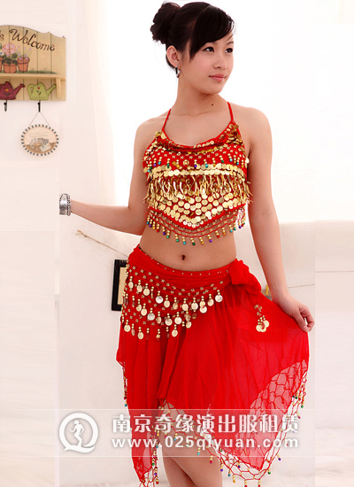 肚皮舞舞蹈服装,印度舞表演服装,民族舞蹈服装NO:qynwdf(6)